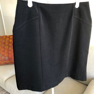 Marie Lou Black Skirt Fully Lined Quality Women's Size 9 Made In Canada